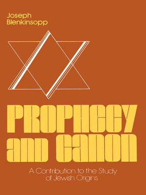 cover image of Prophecy and Canon